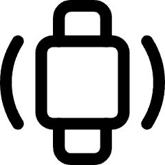 Watch Vibration Square Icon from Core Line Set