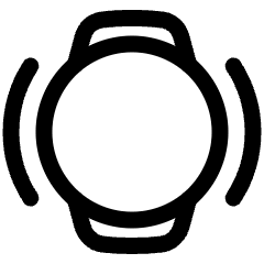 Watch Vibration Icon from Plump Line Set