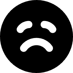 Crying Face Smiley 1 Icon from Micro Solid Set