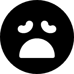 Devastated Face Smiley Icon from Micro Solid Set