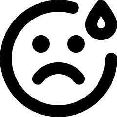 Drop Face Smiley Icon from Micro Line Set