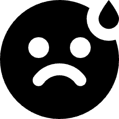 Drop Face Smiley Icon from Micro Solid Set