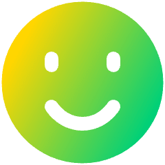 Happy Face Icon from Plump Gradient Set