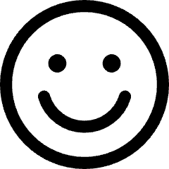 Happy Face Icon from Core Line Set