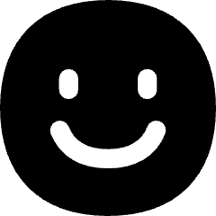 Happy Face Icon from Flex Solid Set