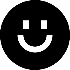 Happy Face Icon from Sharp Solid Set