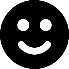 Happy Face Smiley 1 Icon from Micro Solid Set