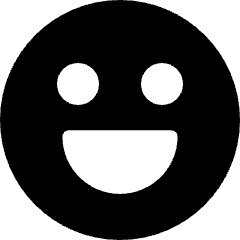 Happy Face Smiley 2 Icon from Micro Solid Set