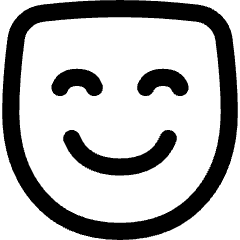 Happy Mask Icon from Flex Line Set