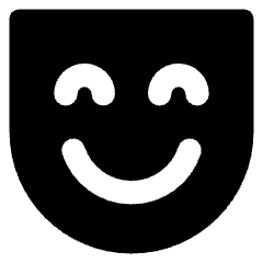 Happy Mask Icon from Core Solid Set