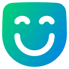 Happy Mask Icon from Plump Gradient Set