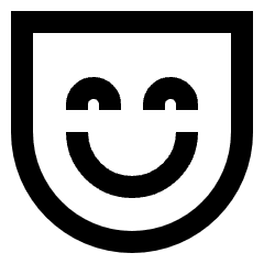 Happy Mask Icon from Sharp Line Set