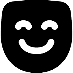 Happy Mask Icon from Flex Solid Set