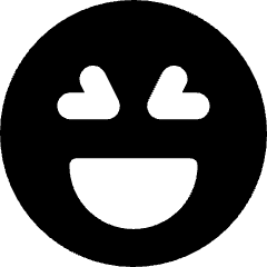 Laughing Face Smiley Icon from Micro Solid Set