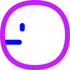 Look Left Icon from Flex Neon Set