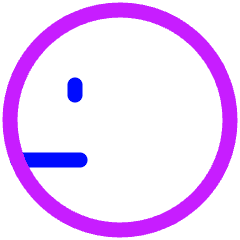 Look Left Icon from Plump Neon Set