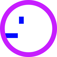 Look Left Icon from Sharp Neon Set