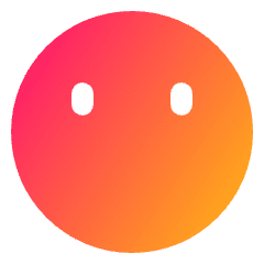No Mouth Icon from Plump Gradient Set