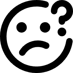 Puzzled Smiley Icon from Core Remix Set