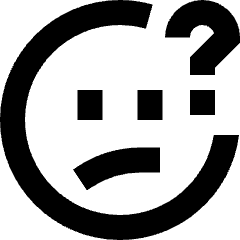 Puzzled Smiley Icon from Sharp Remix Set