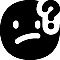 Puzzled Smiley Icon from Flex Solid Set