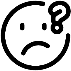 Puzzled Smiley Icon from Plump Line Set