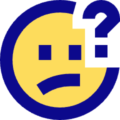 Puzzled Smiley Icon from Sharp Pop Set