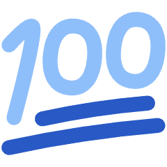 Reaction Emoji 100 Icon from Flex Flat Set