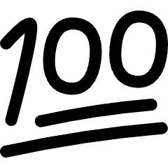 Reaction Emoji 100 Icon from Flex Line Set