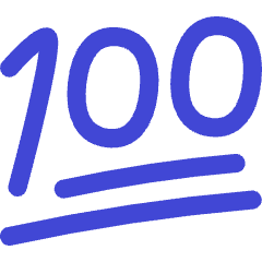 Reaction Emoji 100 Icon from Flex Duo Set