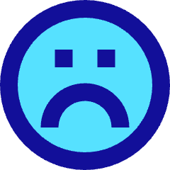 Sad Face Icon from Sharp Pop Set
