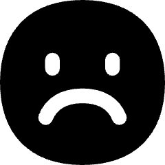 Sad Face Icon from Flex Solid Set