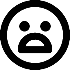 Sad Face Smiley 2 Icon from Micro Line Set