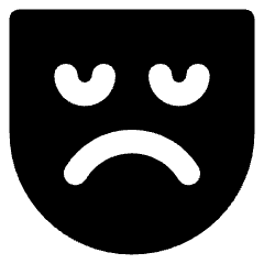 Sad Mask Icon from Core Solid Set