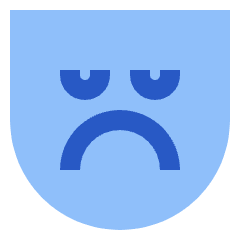 Sad Mask Icon from Sharp Flat Set
