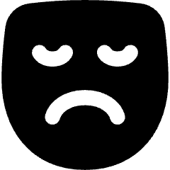 Sad Mask Icon from Flex Solid Set