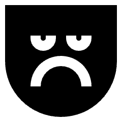 Sad Mask Icon from Sharp Solid Set