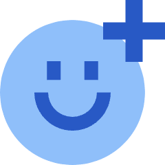 Smiley Add Reaction Icon from Sharp Flat Set