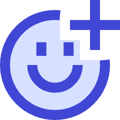 Smiley Add Reaction Icon from Sharp Duo Set