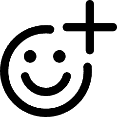 Smiley Add Reaction Icon from Core Line Set