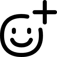 Smiley Add Reaction Icon from Flex Line Set