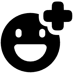 Smiley Add Reaction Icon from Plump Solid Set