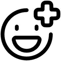 Smiley Add Reaction Icon from Plump Line Set