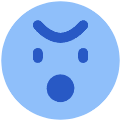 Smiley Angry Icon from Plump Flat Set