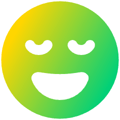 Smiley Blessed Icon from Plump Gradient Set