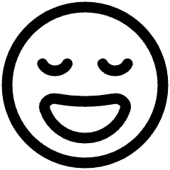 Smiley Blessed Icon from Plump Line Set