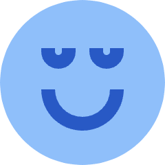 Smiley Calm Icon from Sharp Flat Set