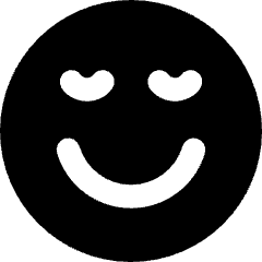 Smiley Calm Icon from Core Solid Set