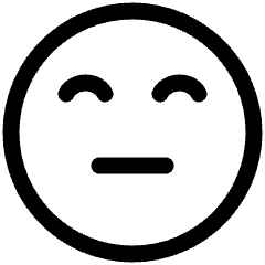 Smiley Content Icon from Plump Line Set