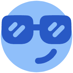 Smiley Cool Icon from Plump Flat Set